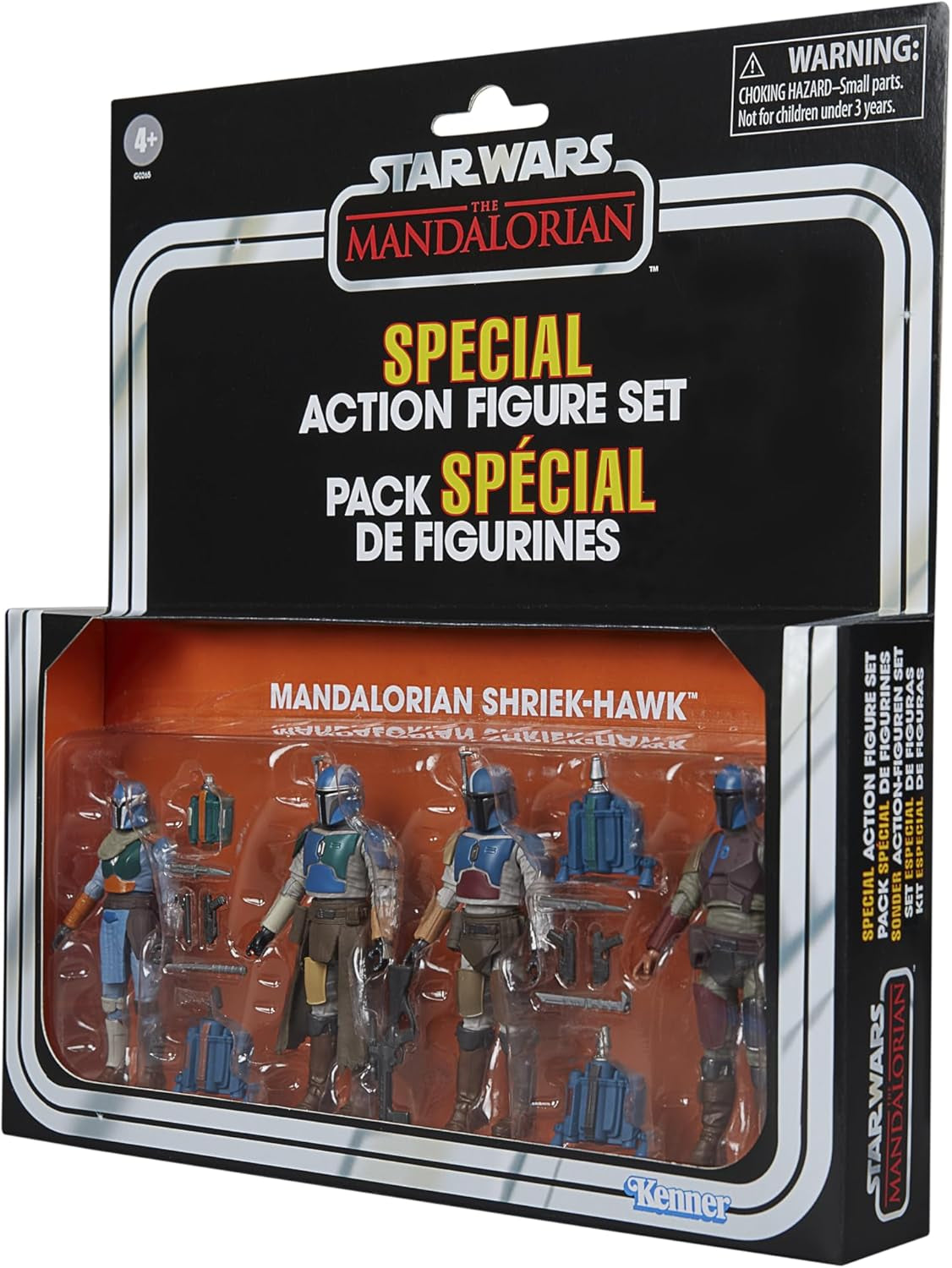 Star Wars Vintage Collection Mandalorian Shriek-Hawk, 4-pack Mandalorian, schaal 9,5 cm actiefiguren Naty Shop