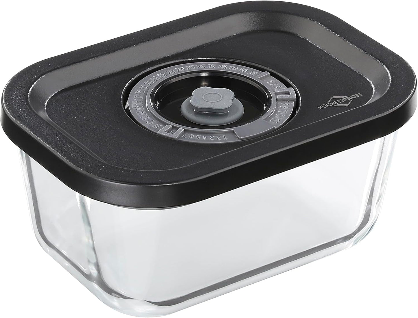 Vacuümset Küchenprofi EASYFRESH | Set van 7 stuks | 1x elektrische vacuümpomp, 1x vacuümpot S, M en L, 3x vacuümzakken 22x21 cm | borosilicaatglas, hoogwaardig kunststof | bereiding en opslag Voedselbewaardozen Naty Shop Vacuümdoos S