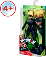 BANDAI - Wonderbaarlijk lieveheersbeestje - Mannequin-pop van 26 cm - Motan Noir - Officieel gelicentieerd Miraculous - Motan Noir gelede pop - Speelgoed voor kinderen vanaf 4 jaar - P50002
