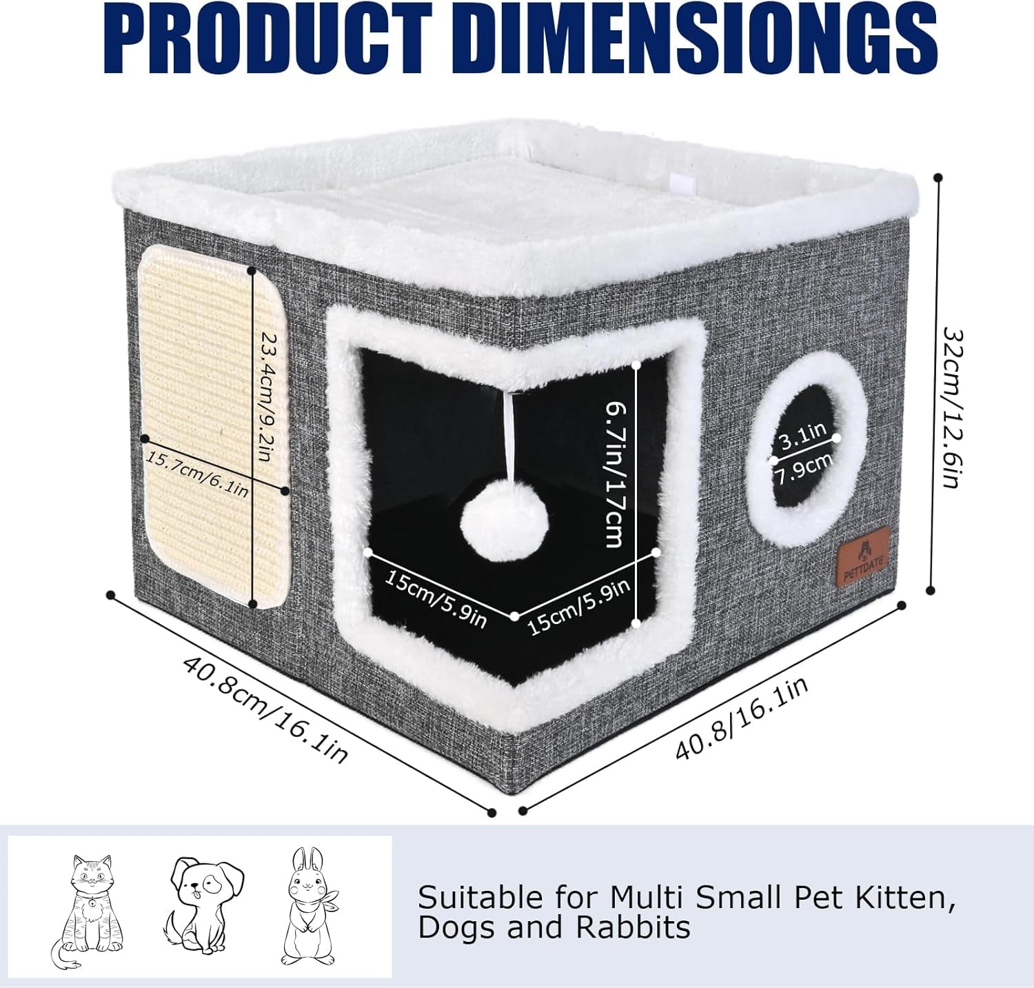 Dekens en meubels, Huisdieren, Grotten & Huizen, Katten, Kattenbedden, Katten - bedden, matrassen