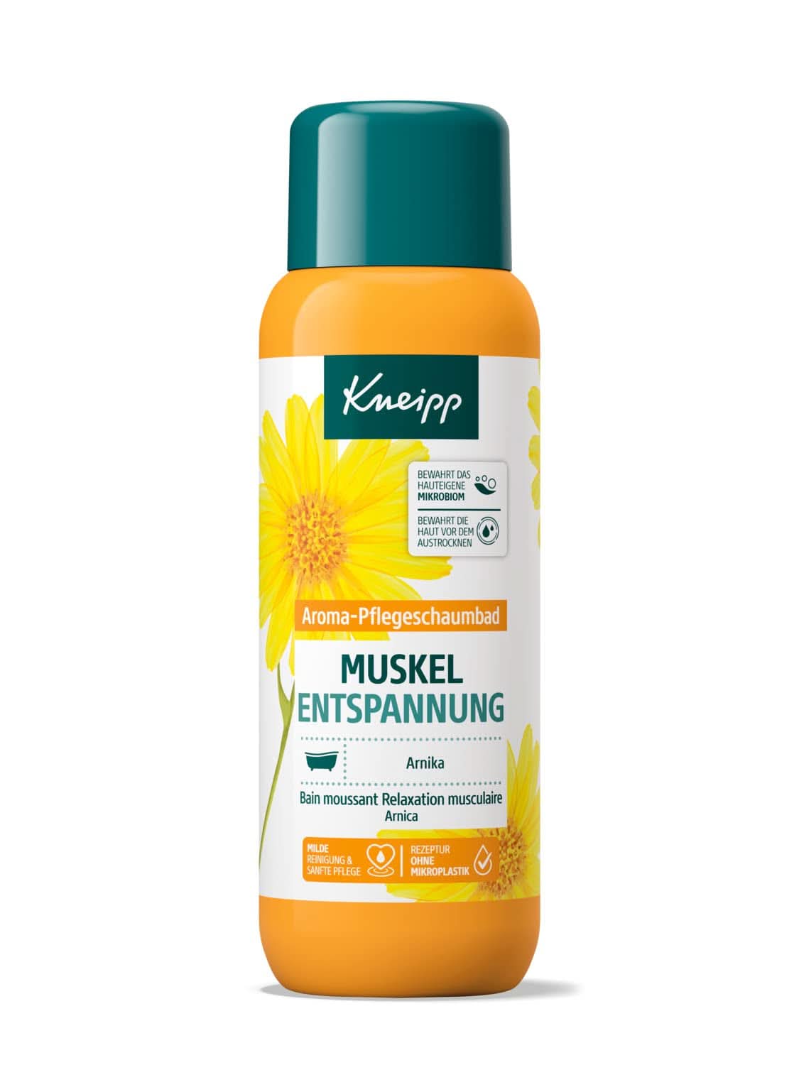 Kneipp Aroma, badadditief met arnica-extract en natuurlijke essentiële oliën van de soorten Cabreuva, Rozemarijn en Pinus, 400 ml Naty Shop Rozemarijn
