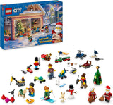 LEGO City Adventskalender 2024, Adventscadeau voor kinderen vanaf 5 jaar, 24 verrassingen, minifiguren in kerstoverall, Kerstman en mevrouw de Kerstman, Kerstcadeau 60436 Bouwsets Besuche den LEGO-Store Single