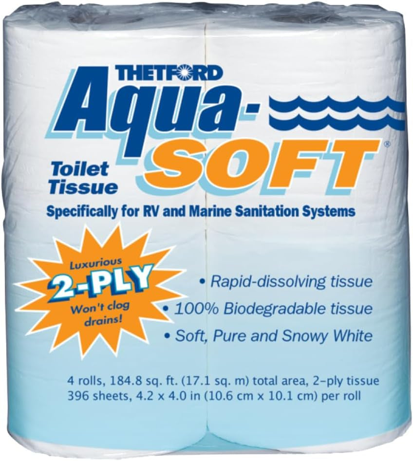 03300 Aqua-Soft toiletpapier, 2 lagen, 4 rollen