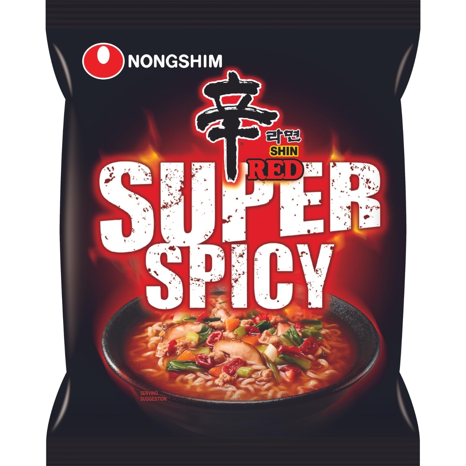 NONGSHIM - Instant Shin Rode Pittige Noedels - 6 X 120 GR - Multiverpakking