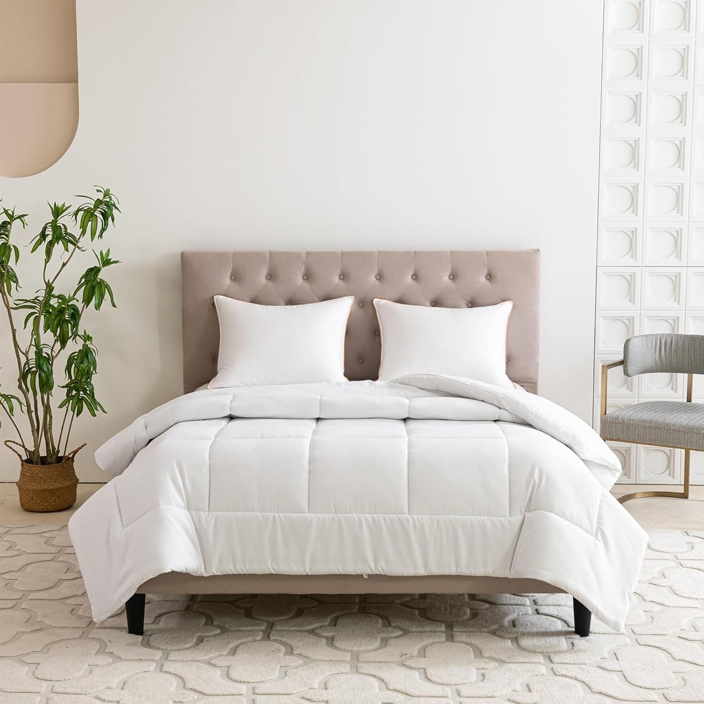Good Nite Winterdekbed 200X200 Cm 460G/m² Warm dekbed voor winterbeddengoed Polyester gevuld dekbed Microvezel Witte slaapdeken 200X200Cm Quilts en quilts Naty Shop