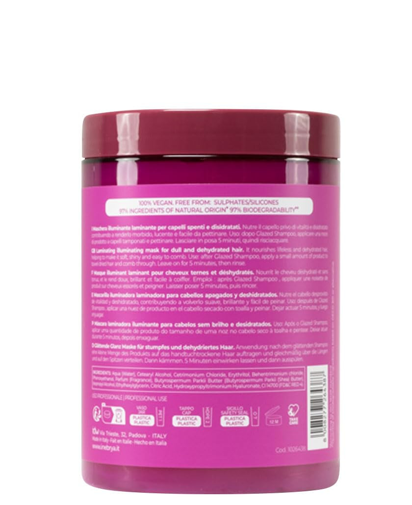 Shecare Glazed Brightening Mask voor dof en uitgedroogd haar Naty Shop haarmasker