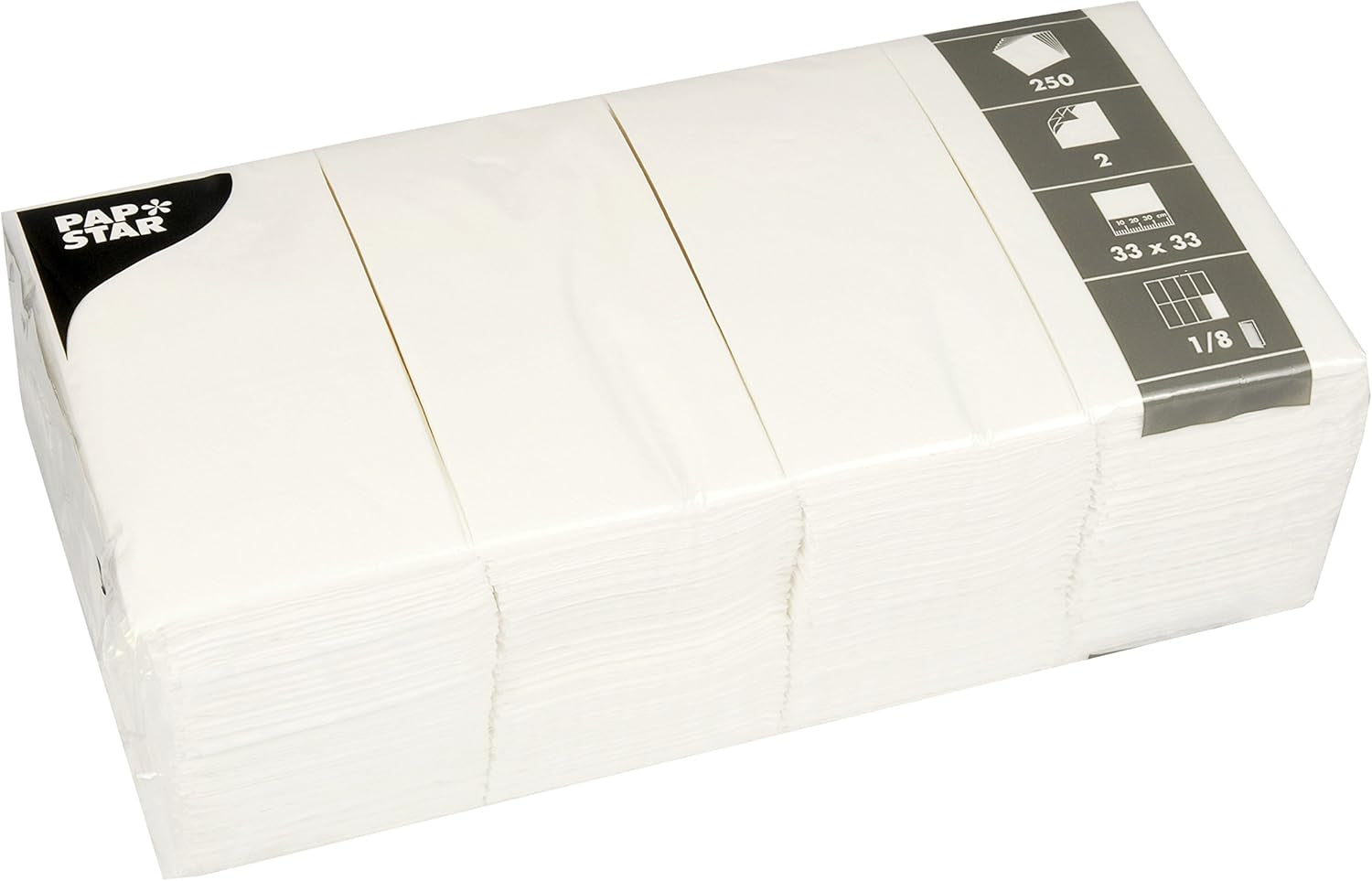 PAPSTAR 82552 PAPSTAR-serv. Wit 1/8voudig
