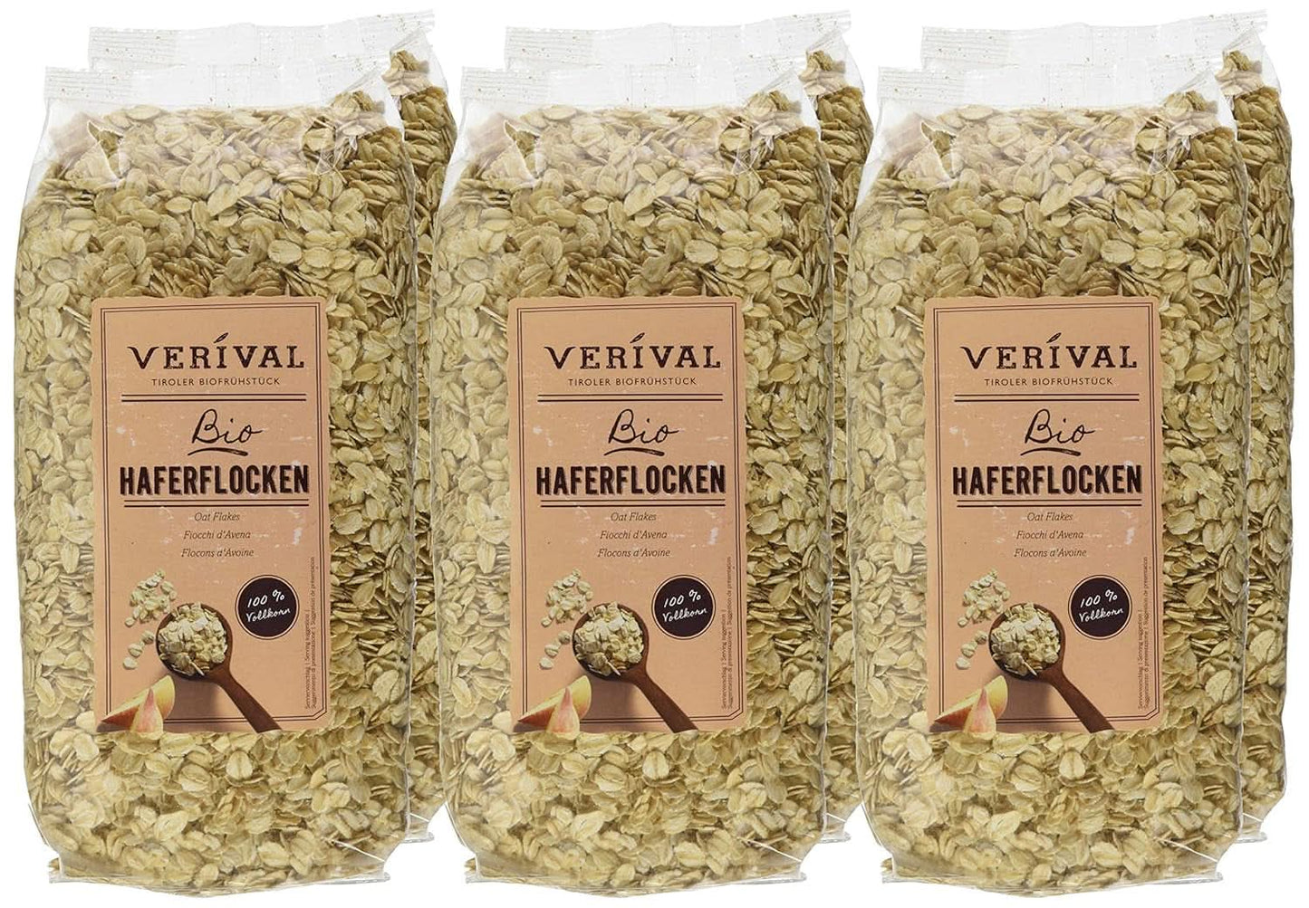 Verival Havermout - Biologisch, pak van 6 x 500 gram Cereale Naty Shop