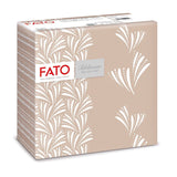 Fato - Droogpapieren servetten, airlaid, textieleffect, verpakking van 50 servetten, 40X40 gevouwen in 4-formaat, Tropicana Decor