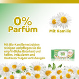 Gevoelige babydoekjes, 0% geur, 98% natuurlijke formule die de pH-balans van de huid herstelt, frisheidszegel, 54 doekjes