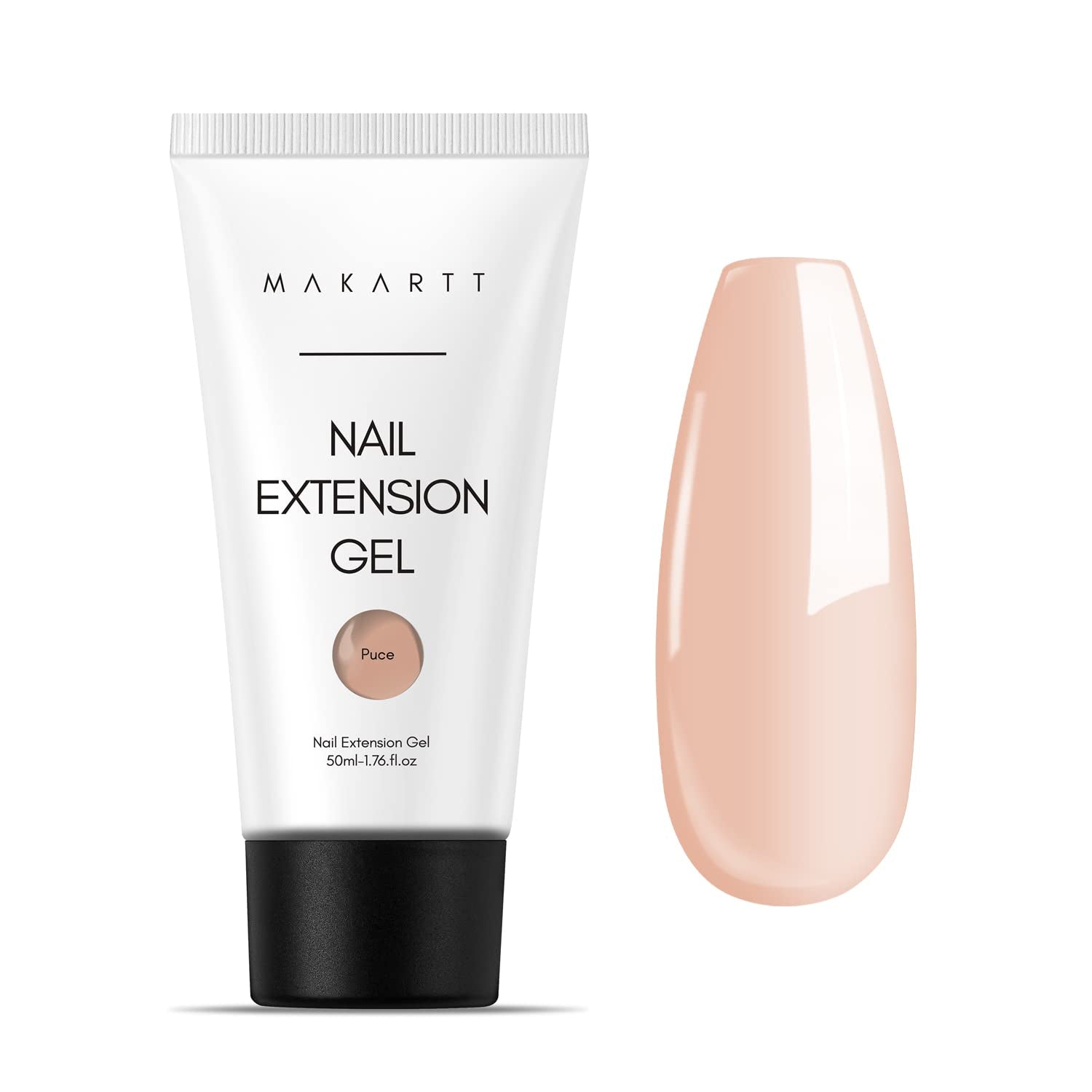 Makartt Poly Nail Extension Gel - 50 ML Extension Builder Acryl Poly Nägel Aufbaugel Extender Gel voor gelnagels voor nagelverlängerung, nagelstärkung, Nail Art Decoratie (transparant)