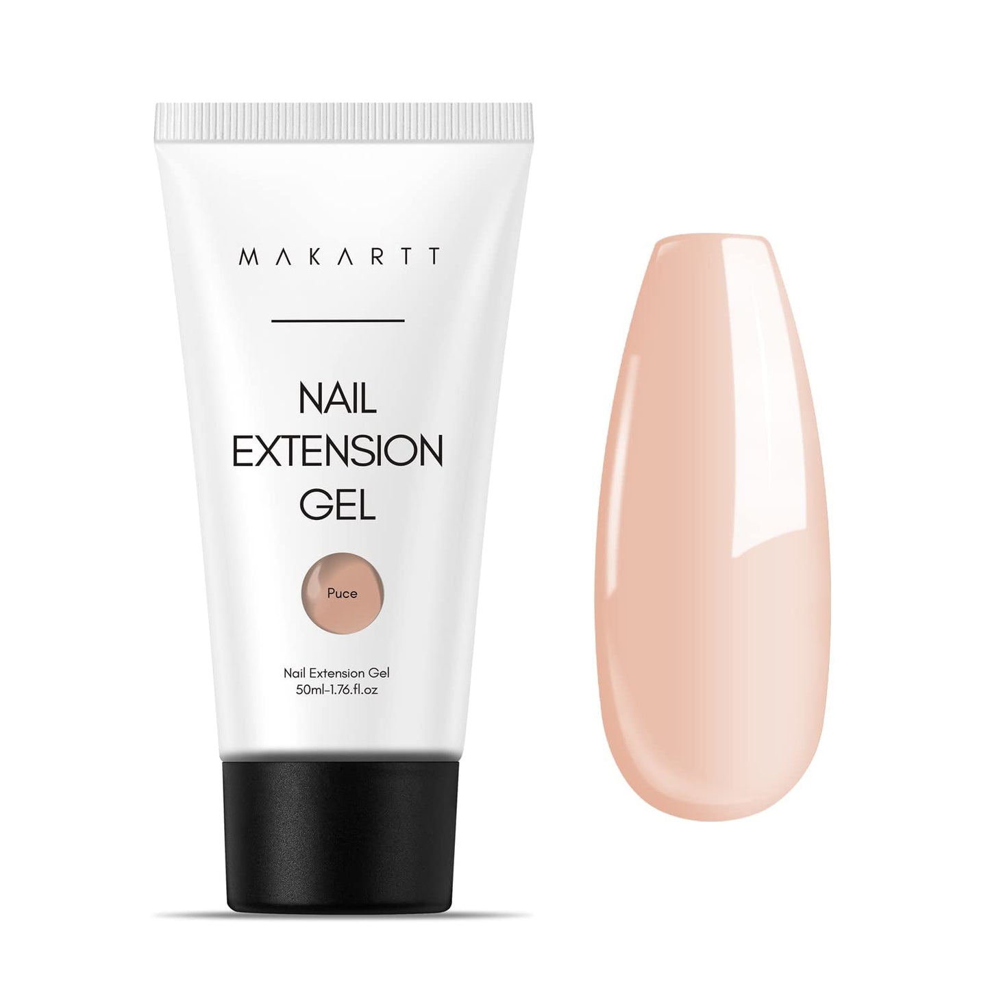 Makartt Poly nagelverlengingsgel - acrylverlengingsgel, nagelversterkende gel, nageldecoratie, 50ml (paars)