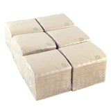 - 600 stuks Bio Eco cocktailservetten - Natuurlijke kleur - 100% recyclebaar - Micropoint - 10 X 10 Cm (gevouwen) en 20 X 20 Cm (uitgevouwen)
