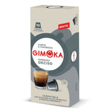 Gimoka Kaffeekapseln Espresso Deciso, Intensität 13/13-100 Kapsel - Compatibel met Nespresso* Haushalts-Espressomaschinen - 100 Stück (10 x 10 Getränke) - Hergestellt in Italien