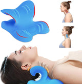 Nekstretcher 2.0, bewolkte nek Lefaya nekstretcher Orthopedische testwinnaar Nekstretcher om nekpijn te verlichten Premium nekbult Nekwolk corrigeert houding (blauw) Cervicale orthopedische kussens Naty Shop Standaardtitel