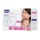 Chicco Acterielle Natural Feeling zoogcompressen, 30 stuks Voedings- en borstvoedingsaccessoires Bebe Naty Shop