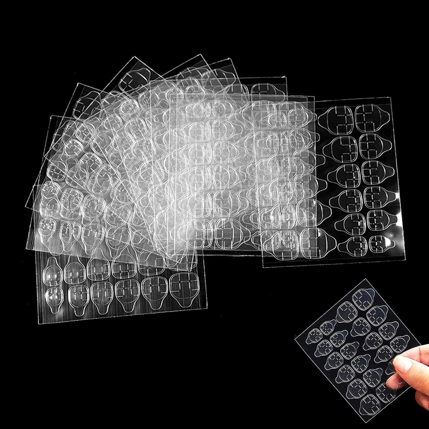 360 stuks doorzichtige zelfklevende nagelstrips nagellijm dubbelzijdig zelfklevende strips doorzichtige DIY manicure decoratie