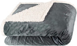 Aqua-Textil Pluizige knuffeldeken 150 X 200 Cm Grijs Wit Melange Pluche TV-deken Sprei Sherpa Fleece Oeko-Tex Ottawa Bedden en Dekens Besuche den aqua-textil-Store Grijs Wit Nicki Comfortabele deken 150 X 200 Cm