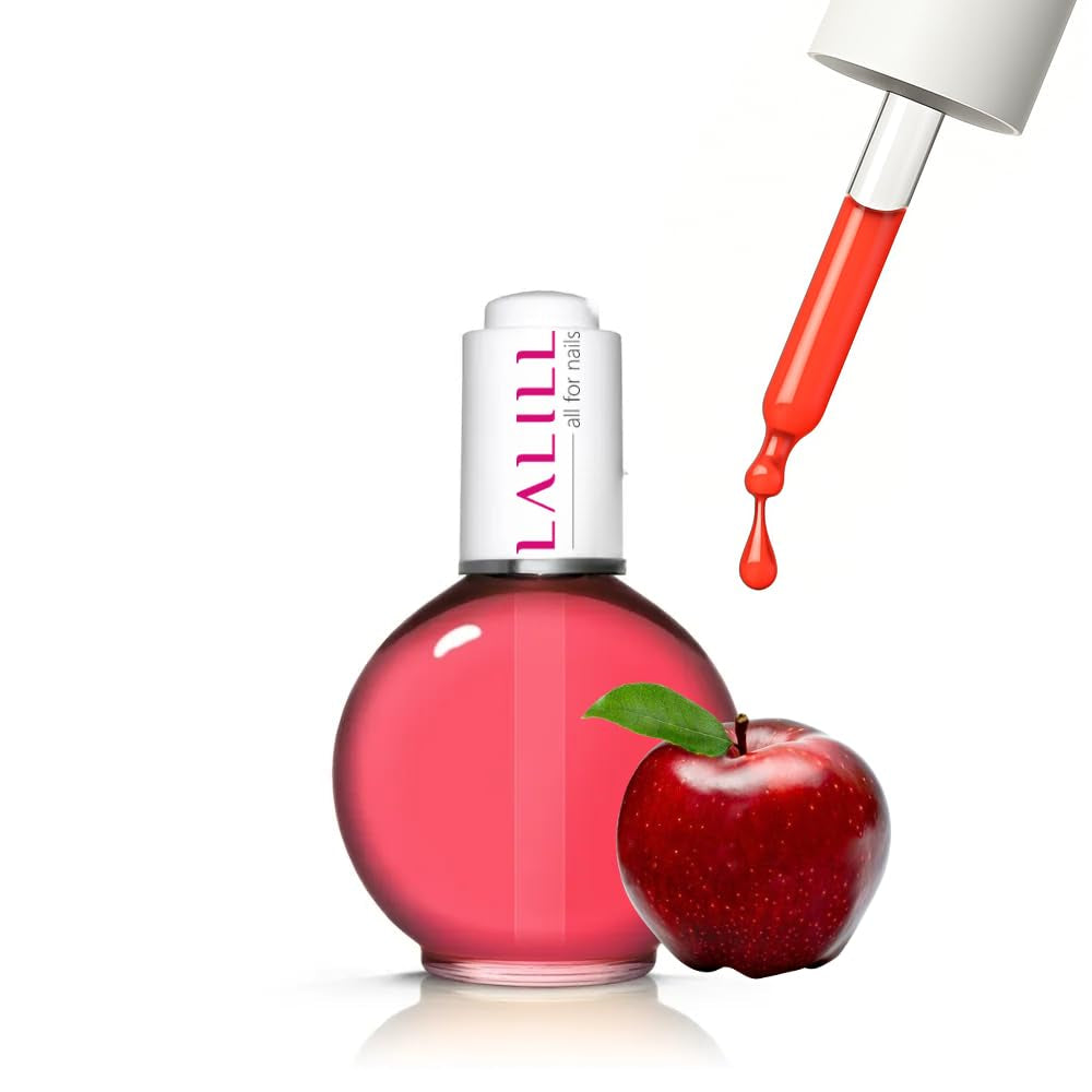 LALILL Nagelriemolie 75Ml - Himbeere Nagelpflegeöl - Nagelöl Pflege Für Nägel Nagelhaut - SPA Maniküre Naildesign Hände - Veganistisch - Met pipet