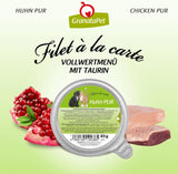GranataPet Filet à la carte Kip PURE, nat kattenvoer, graanvrije filetstukken, kattenvoer zonder toegevoegde suikers, hoog vleesgehalte, 6 x 85 g