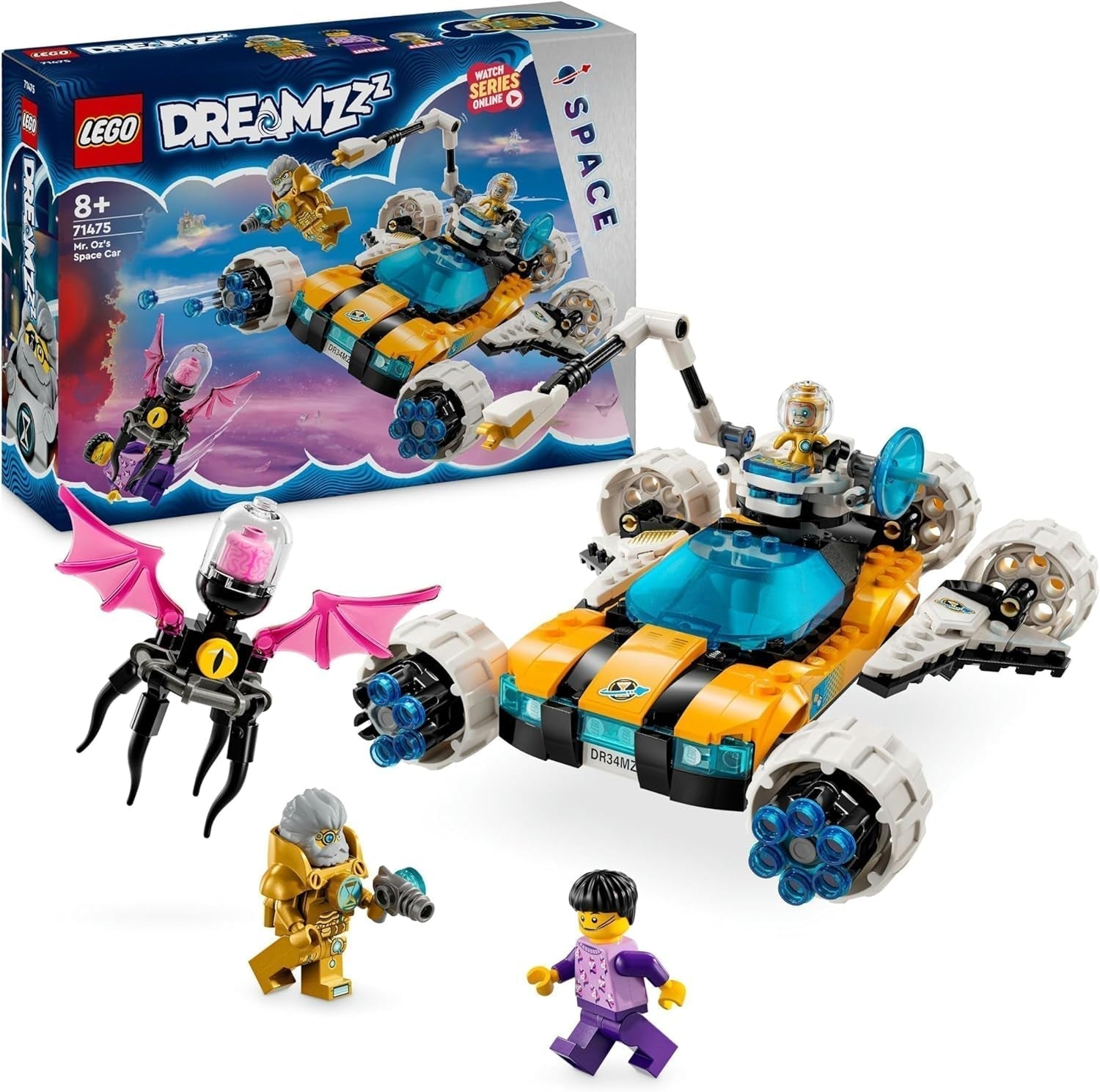 LEGO Dreamzzz 2-in-1 Mr Oz's Space Buggy speelgoedauto of Space Shuttle-set inclusief minifiguren van Mr Oz, Albert en Jayden, ruimtecadeau voor kinderen 8+ 71475 bouwsets Besuche in LEGO-Store Single