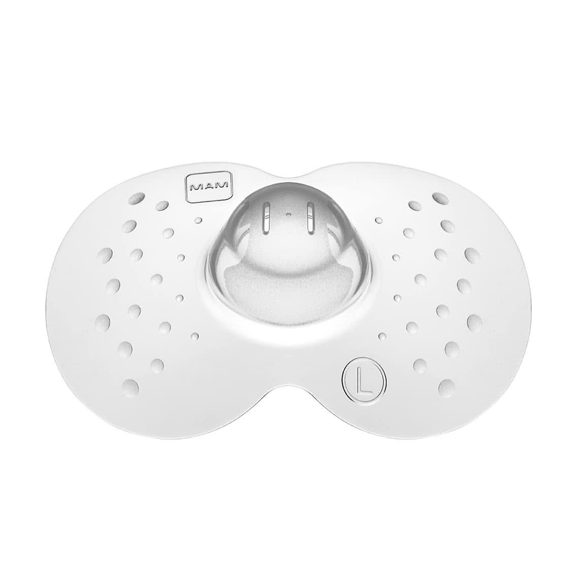 MAM Stillhütchen Größe L (Ø 23 mm) Im 2Er-Set, Extra Weiche Brusthütchen Zum Schutz Beim Stillen, Brustwarzenschutz Für Maximalen Hautkontakt Zwischen Mutter Und Kind Accessoires Voeding en borstvoeding Bebe Naty Shop