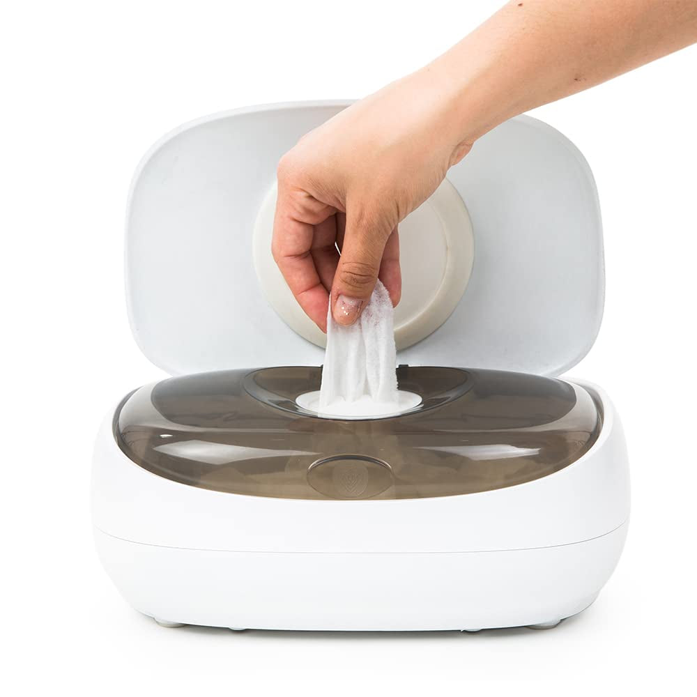 Prince Lionheart EVO Wipe Warmer voor baby Wegwerp vochtige doekjes met verwarmend nachtlampje Ever-Fresh-systeem (EU-adapters) 1 stuk (1 pak)