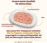 Almo Nature HFC Urinary Help - Nassfutter für Katzen - Unterstützung für die Harnwege - Atlanticr Tunfisch & Cranberries - Human Grade, Monoproteïne, Glutenvrij - 24x50g
