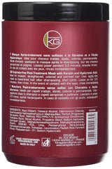 DD Sulfaatvrij masker, keratine/hyaluronzuur, 1 liter Naty Shop haarmasker