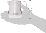 De'Longhi Melkkan DLSC060, melkkan voor handmatig opschuimen, ergonomische handgreep, inhoud 350 ml, roestvrij staal
