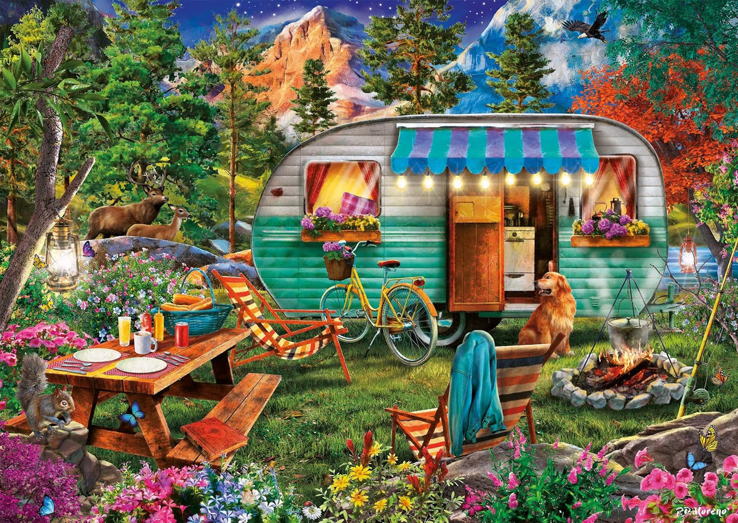 Schmidt Spiele 57379 Camper Romance, puzzel 500 stukjes Puzzel Naty Shop