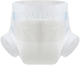 CutiePlusU luiers voor volwassenen, 10-pack wegwerpincontinentieslipjes met lussen voor dames en heren, maximaal absorptievermogen 's nachts - wit (middelgrote maat 71-96cm)