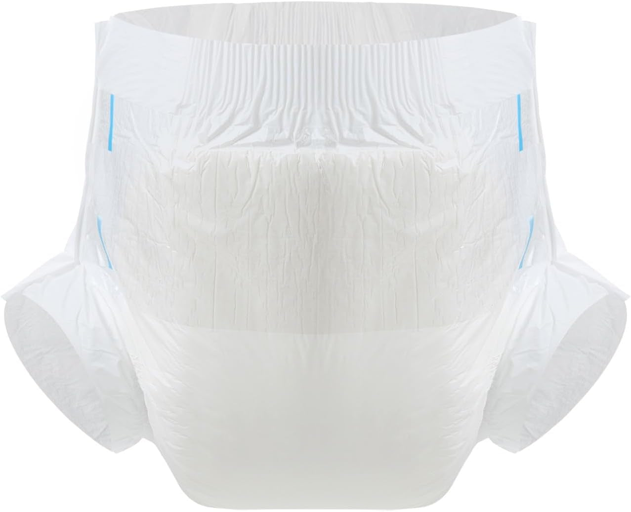 CutiePlusU luiers voor volwassenen, 10-pack wegwerpincontinentieslipjes met lussen voor dames en heren, maximaal absorptievermogen 's nachts - wit (middelgrote maat 71-96cm)