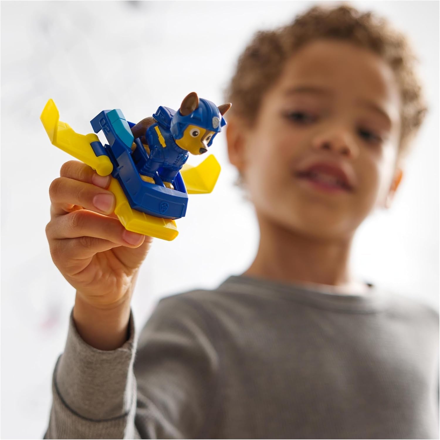 PAW PATROL Chase Action Pup Mini Reddingsvliegtuig Speelset met opvouwbare vleugels Speelgoed voor kinderen van 3 jaar oud Actiefiguren Naty Shop
