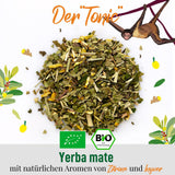 ORIGEENS BIO YERBA MATE MET CITROEN EN GEMBER 200 G - De stimulerende thee I Biologische Yerba Mate thee, ongebrand, bladeren, zonder stengels en stof