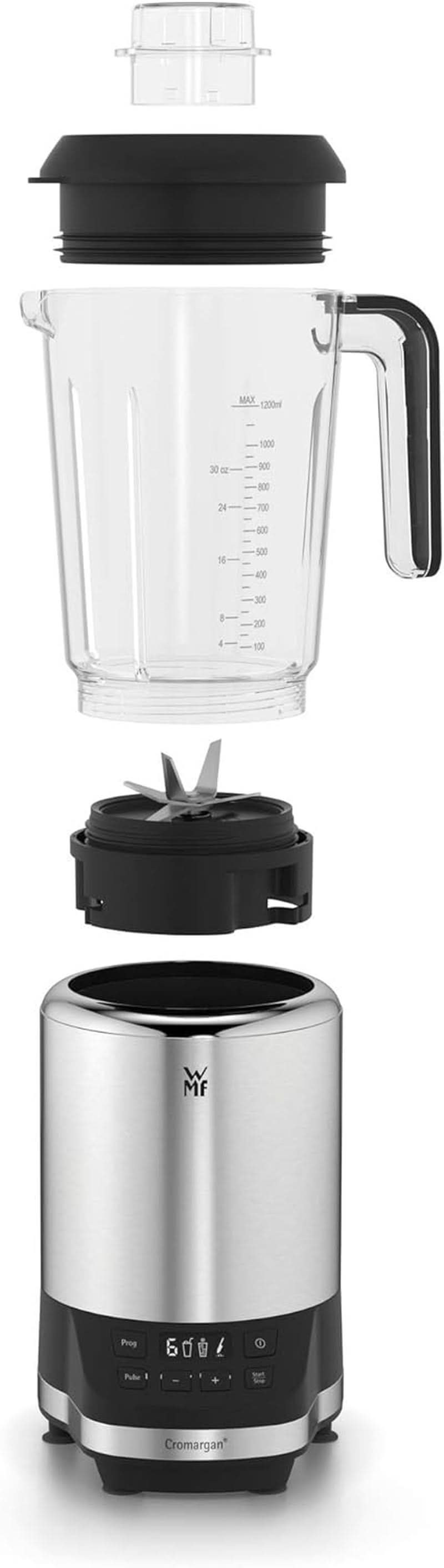 WMF Kult Pro Multifunctionele mixer Hoogwaardige mixer, 30.000 U/Min, Smoothie Maker, Standmixer, Ice-Crush-functie, 4 Mixbehälter Inkl. Togo-Verschluss Keuken Naty Shop