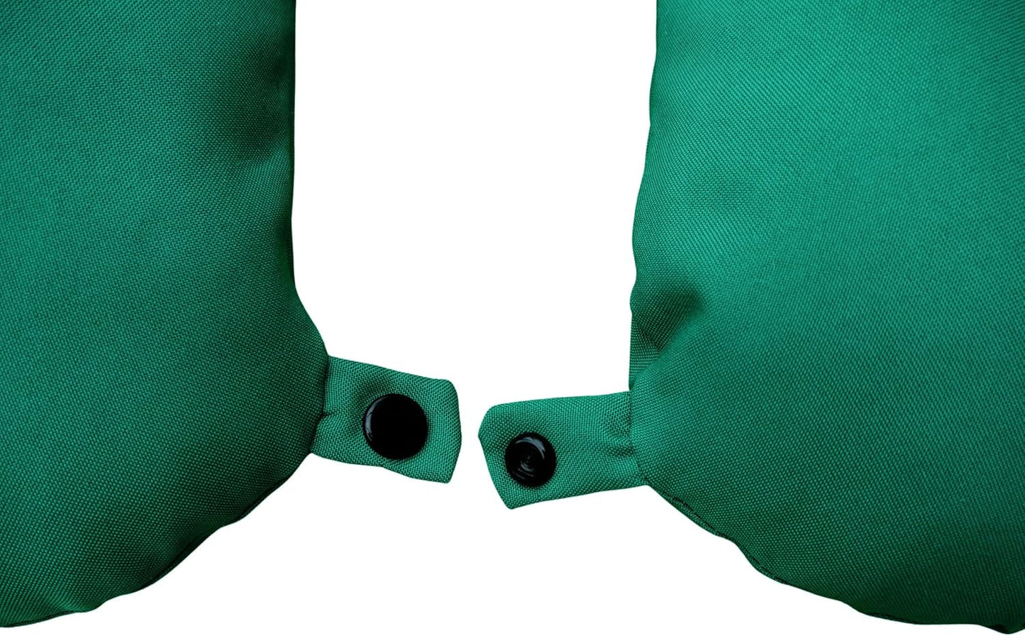 Lemos Home Nekkussen met microvezelvulling, neksteunkussen, comfortabel reiskussen voor vliegtuig, auto, kantoor, ideaal voor kamperen, vakanties en reisgadgets (Mintgroen)
