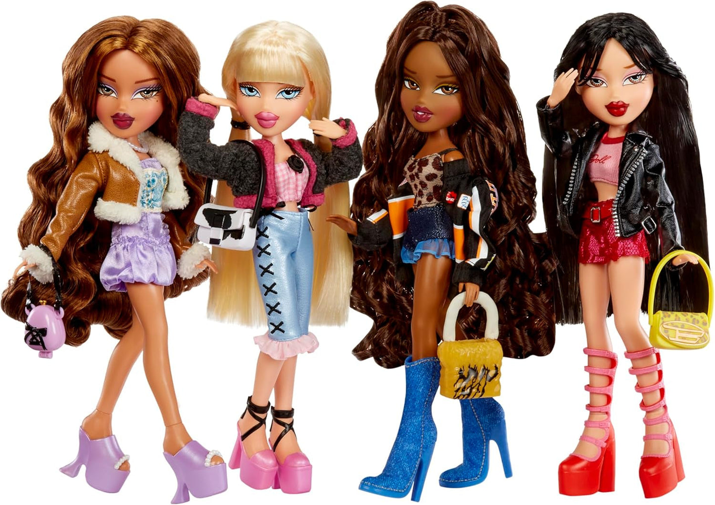 Bratz gaat weg! - Jade - 1 verzamelpop met accessoires, outfit, tas, zonnebril en borstel - Speelgoed voor kinderen - Vanaf 6 jaar, Rood