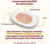 Almo Nature HFC Natuurlijk natvoer voor katten - Diverse recepten met kip - 6 x 70 g