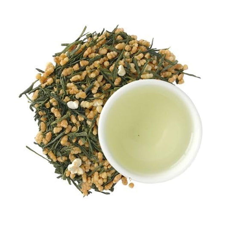 Groene thee Umami Bio Genmaicha uit Japanse culturen, 100g - Theeblaadjes met gebakken rijst -