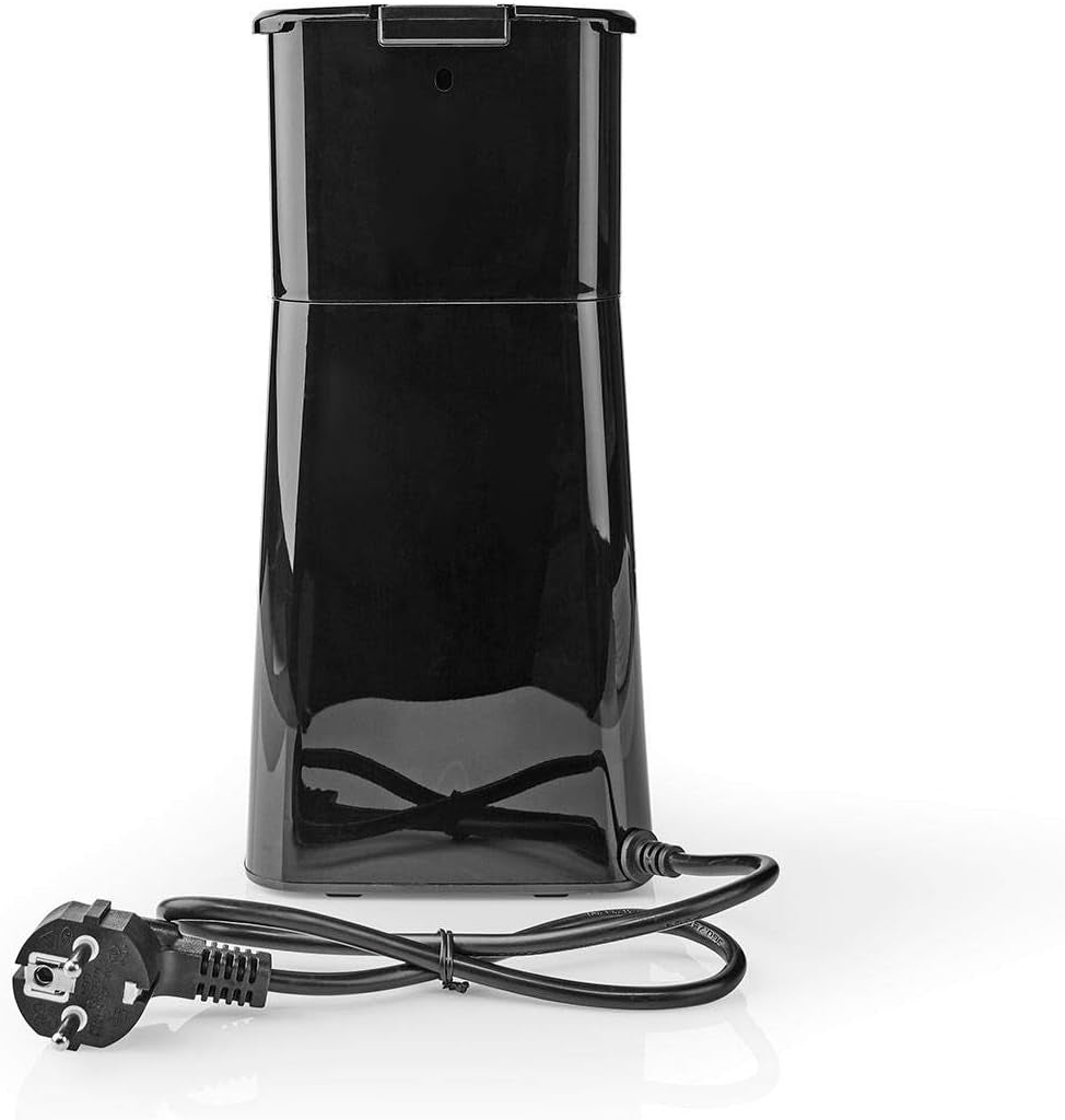 NEDIS Espressor - Gefilterde koffie - 0,4 l - 1 Kopje - Timer - Zwart/Zilver