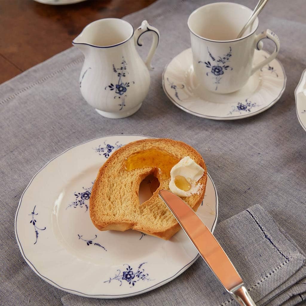 Villeroy & Boch Vieux Luxembourg Melkmok, 300 ml, Premium porselein, Wit/Blauw, 1023410760, Veelkleurig