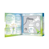 Handmatige borstkolf met 100% siliconen Softshape-bescherming (B, 25 mm flens) en antikrampjesopties + 150 ml fles met brede mond en speen niveau 1 met langzame doorstroming Accessoires Voeding en borstvoeding Bebe Naty Shop