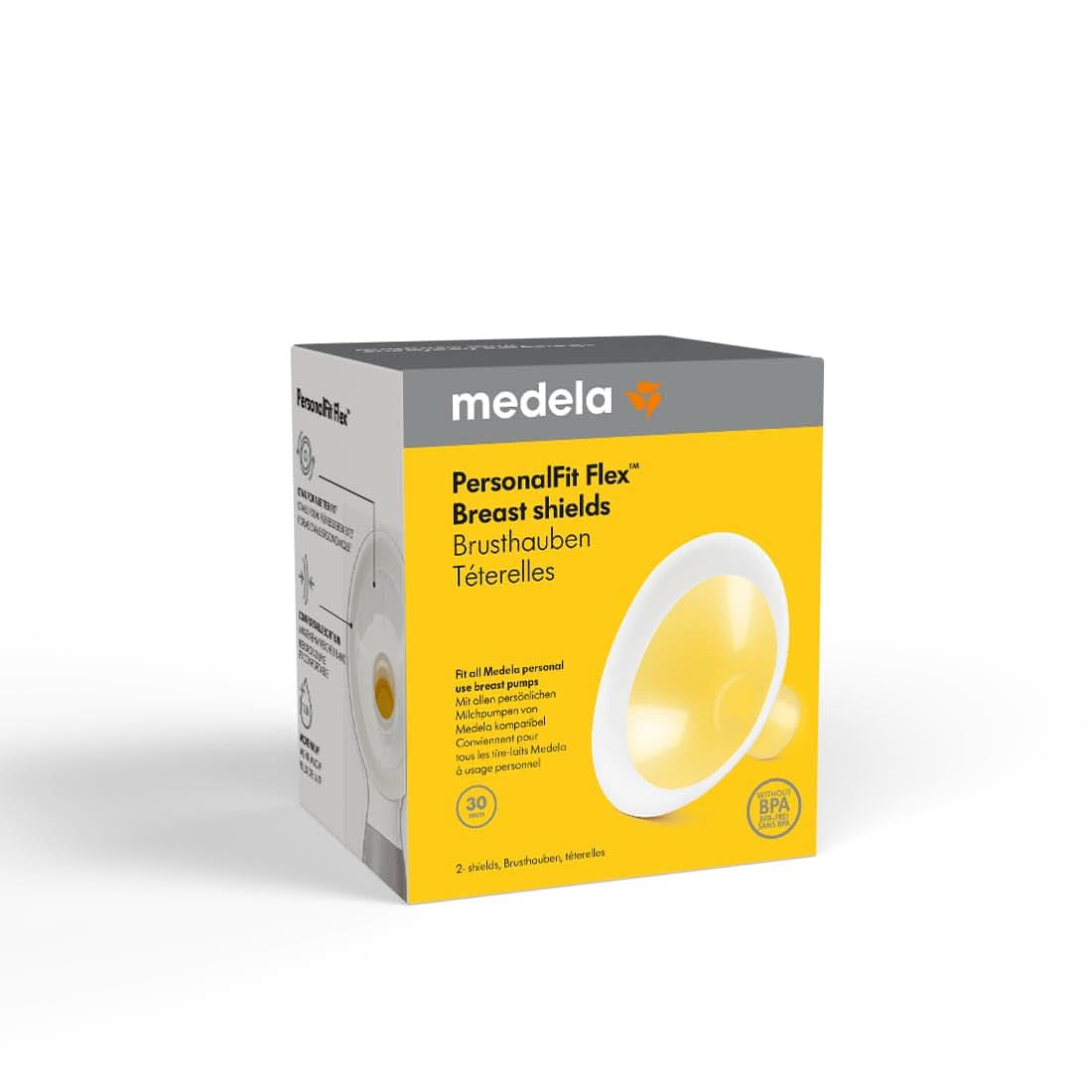 Medela Personalfit Flex borstcover Accessoires Voeding en borstvoeding Baby Naty Shop Wit XL (pak van 2 stuks)