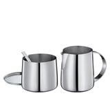 Cilio DELIZIA Tand en kopje melk | Koffieset | Roestvrijstalen melkmok en container | Stapelbaar | Met Lepel | Porties 250 ml melk en 220 g suiker