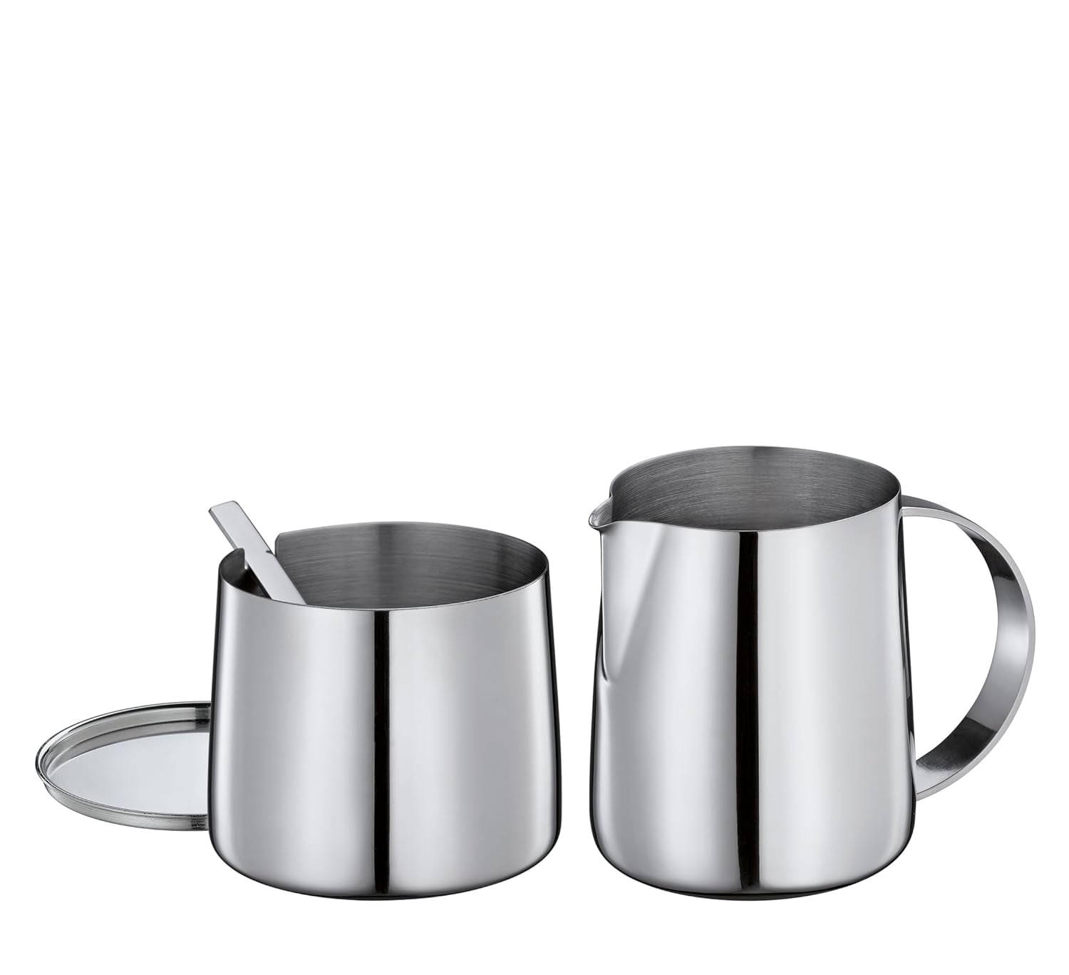 Cilio DELIZIA Tand en kopje melk | Koffieset | Roestvrijstalen melkmok en container | Stapelbaar | Met Lepel | Porties 250 ml melk en 220 g suiker