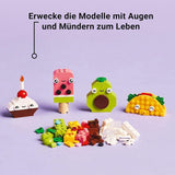 LEGO Classic Creatief snackbouwplezier, voedselspeelgoed voor fantasierijk rollenspel, bouwset voor jongens en meisjes vanaf 4 jaar, cupcake, avocado, ijslolly en taco 11039 Bouwsets Besuche in LEGO-Store