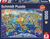Schmidt Spiele 58288, Ontdek de wereld, puzzel 1000 stukjes Puzzel Naty Shop Standaard titel