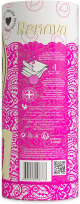 Toiletpapier Renova 4 lagen wit gedecoreerd geurend - 12 rollen rol Blanco Decorado Perfumado