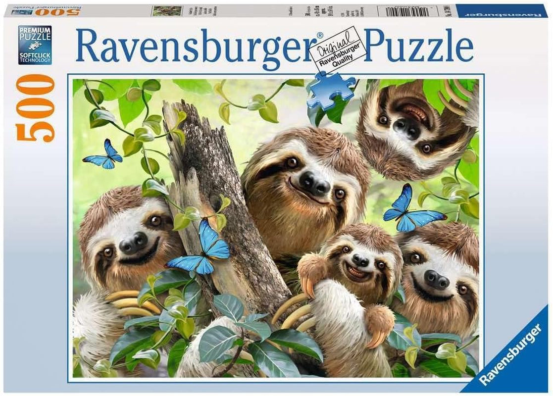 Ravensburger Puzzel 12000203 - Luiaard Selfie - Legpuzzel van 500 stukjes voor volwassenen en kinderen vanaf 10 jaar, puzzel met dierenmotief Puzzel Naty Shop Oud ontwerp